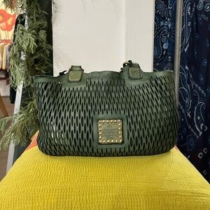 Beautiful Netted Leather Campomaggi Bag in Lago